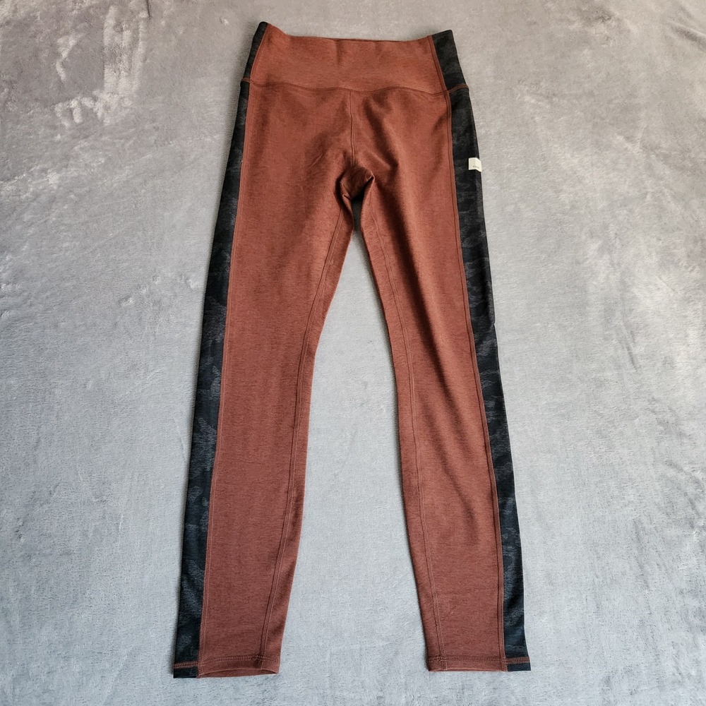 Vuori Elevate Kore Legging Terracotta Heather Camo Panel Women's Small S VW462
